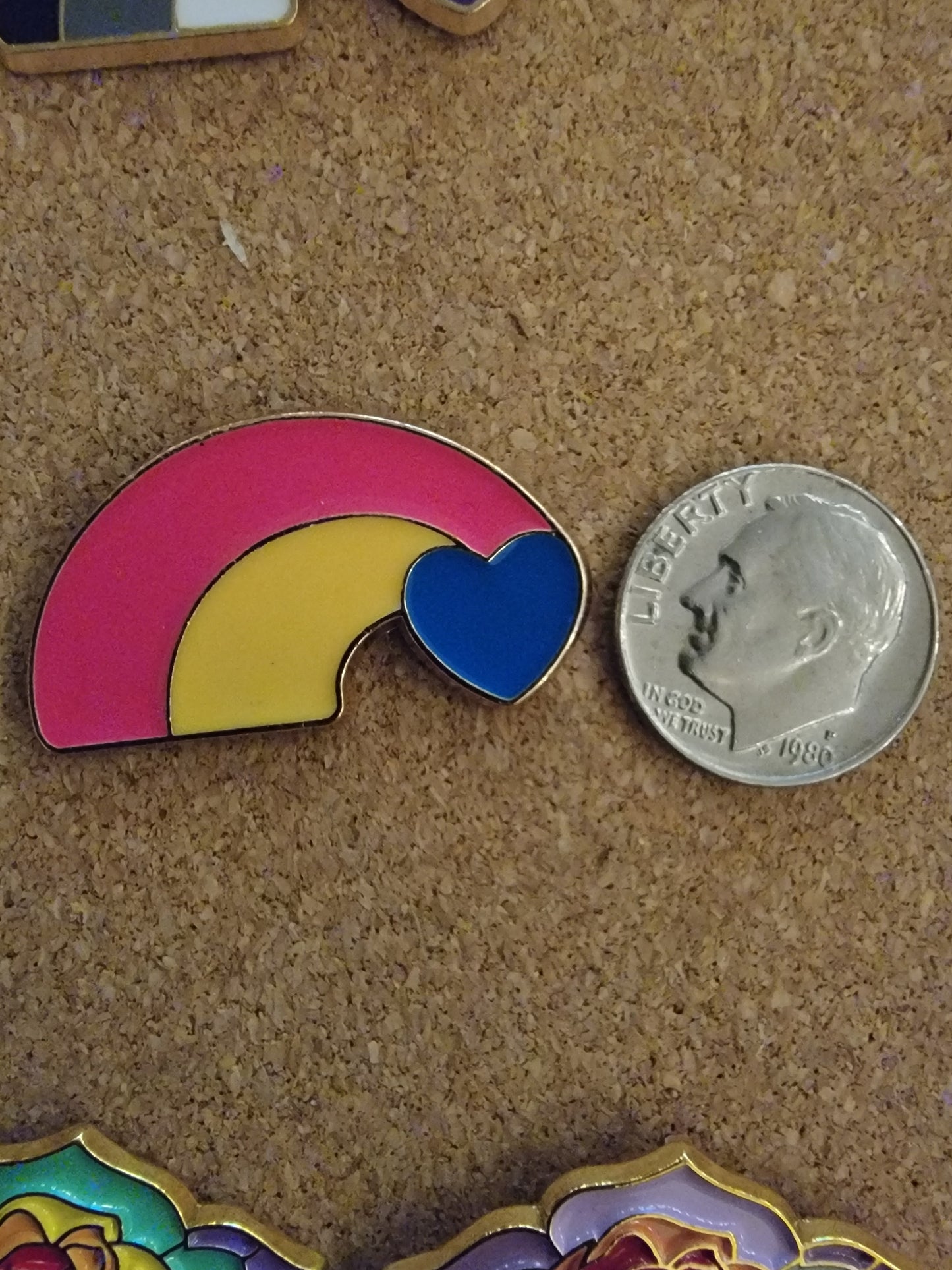 Rainbow Heart Pin