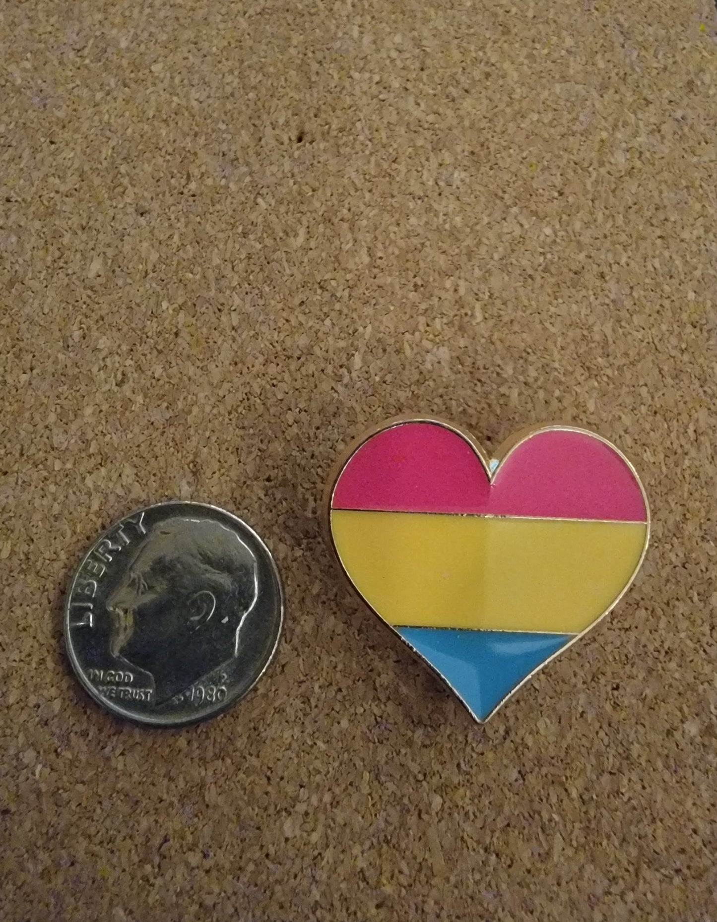 LGBTQ Heart Pin