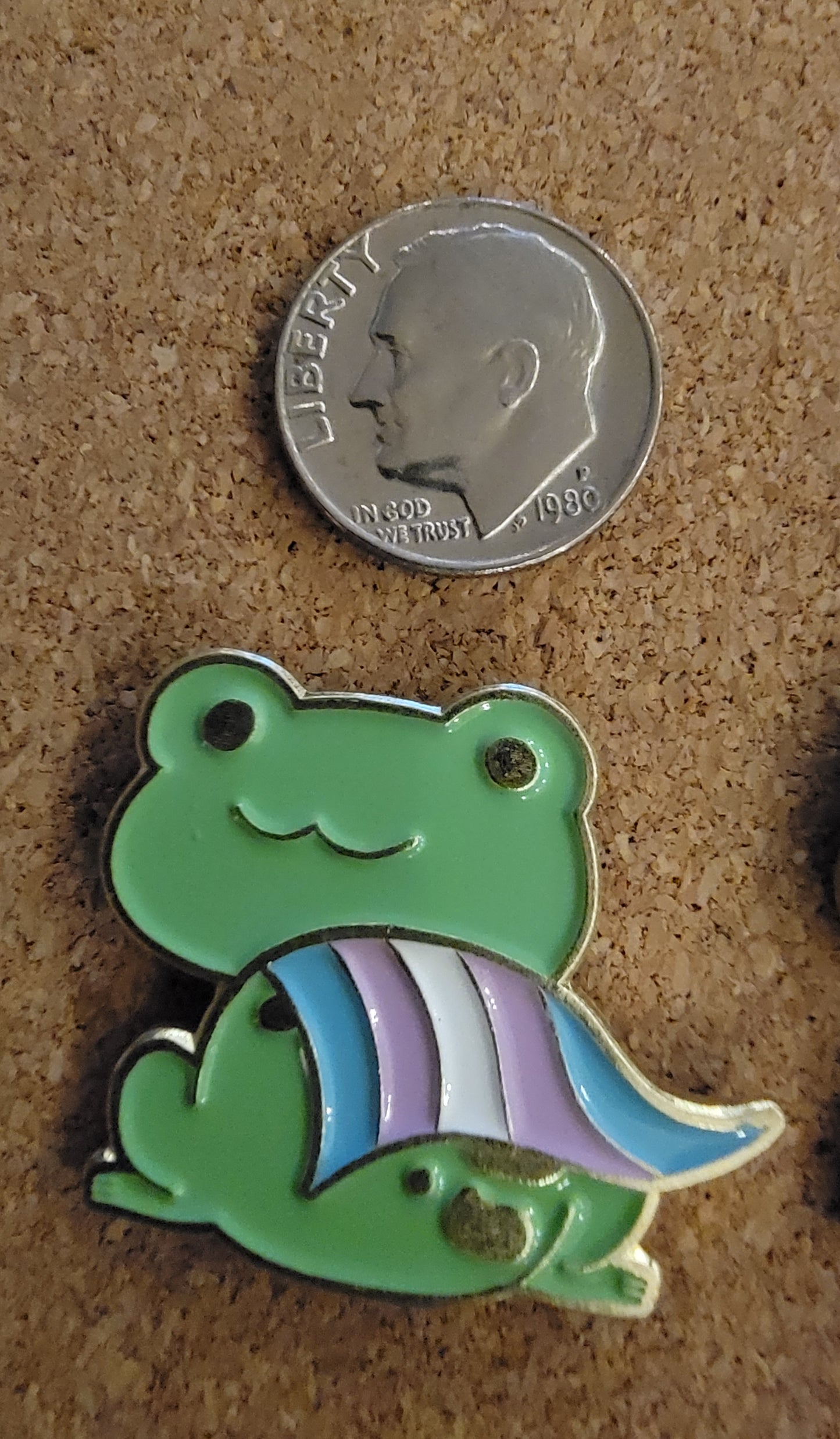 Froggy Flag Pin