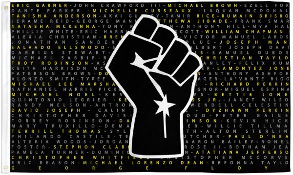 Black Lives (Names) 3x5 Flag