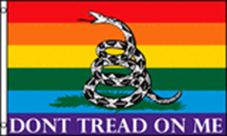 Gadsden Rainbow Flag 3x5 Flag