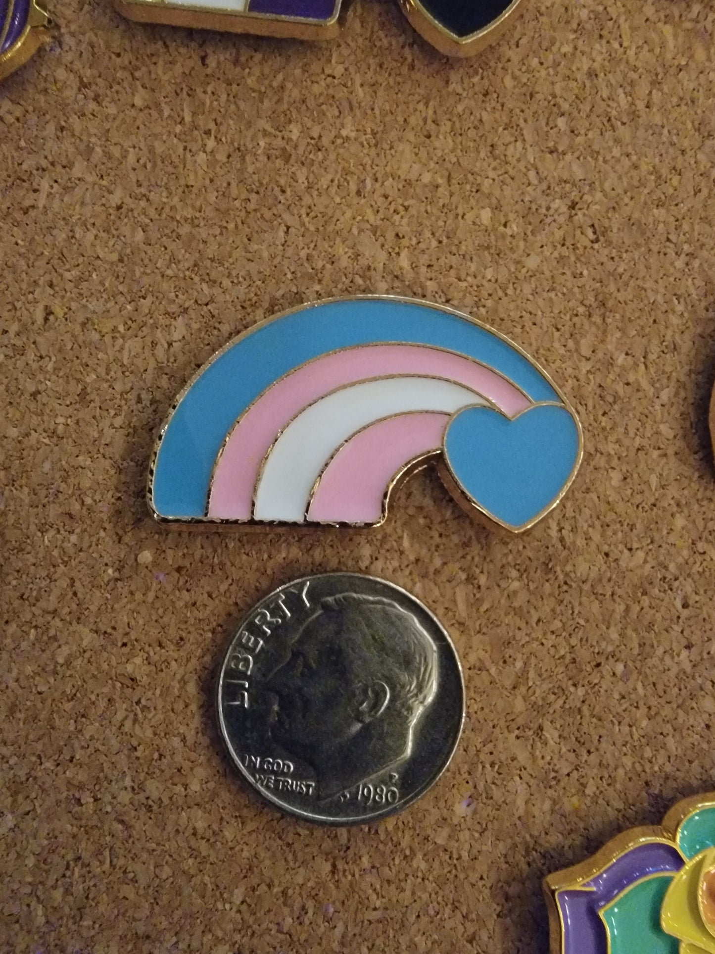 Rainbow Heart Pin