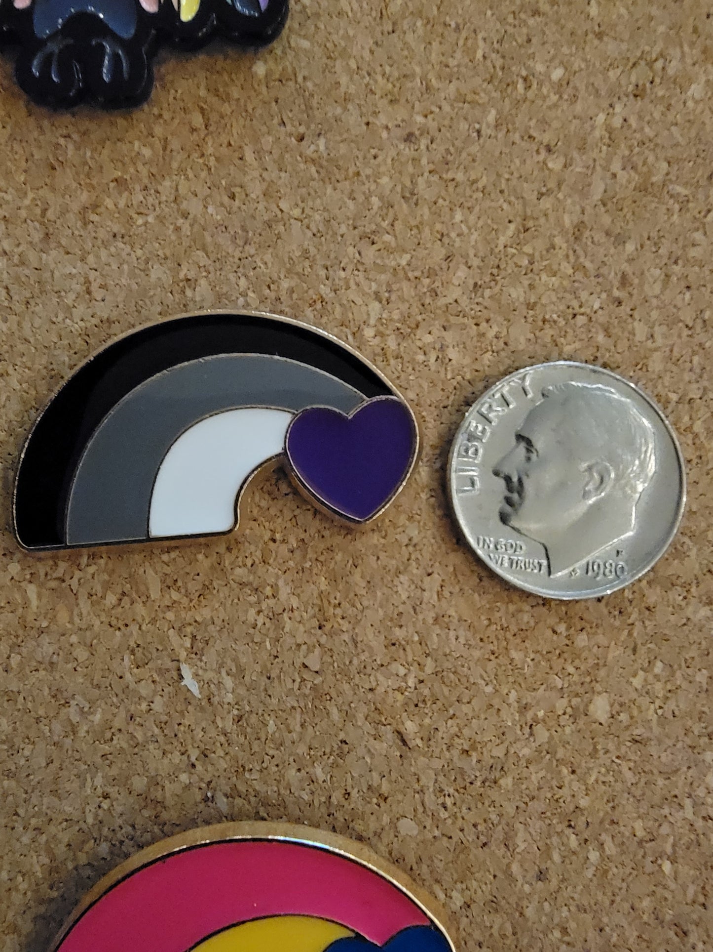 Rainbow Heart Pin