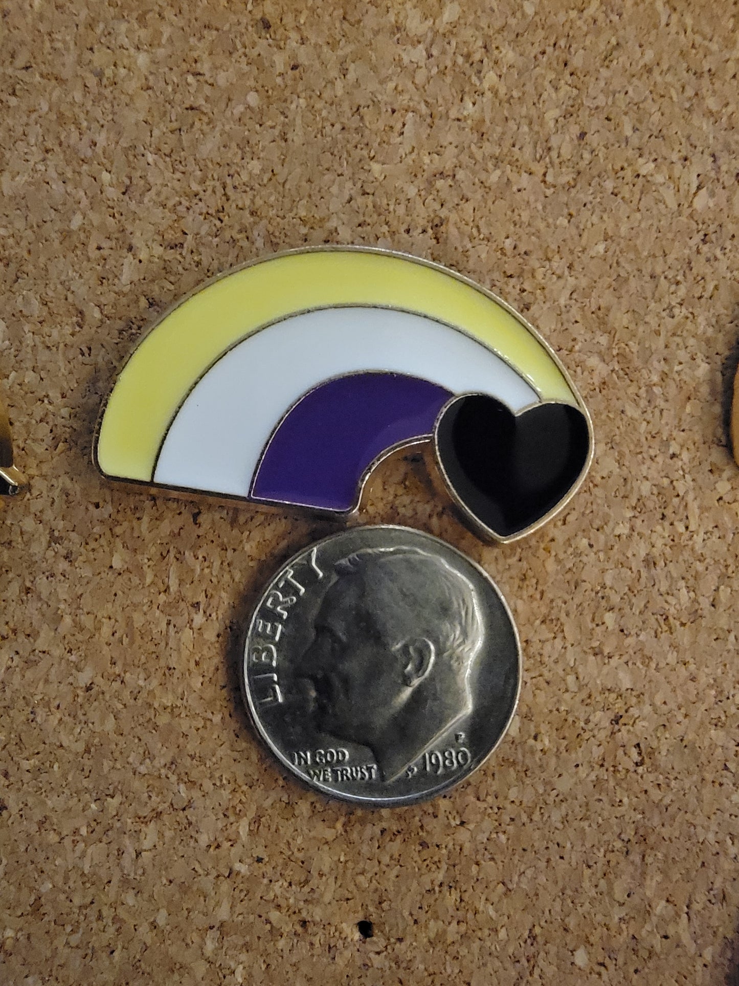 Rainbow Heart Pin