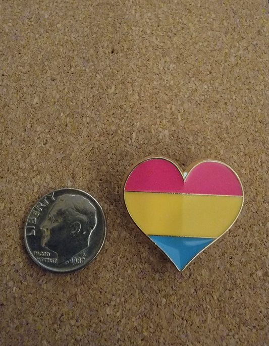 LGBTQ Heart Pin