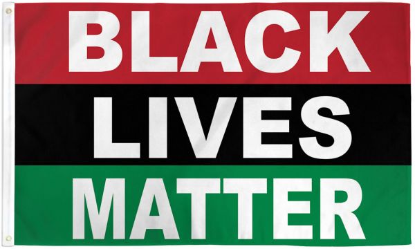 Black Lives Matter Pan-African Colors 3x5 Flag