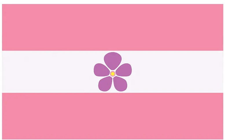 Lesbian Sapphic Flower 3x5 Flag