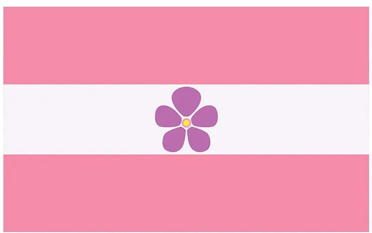 Lesbian Sapphic Flower 3x5 Flag