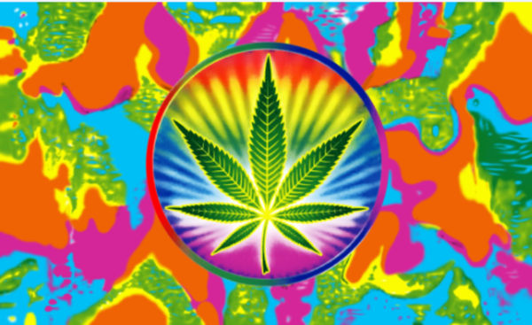 Marijuana Tie Dye 3x5 Flag