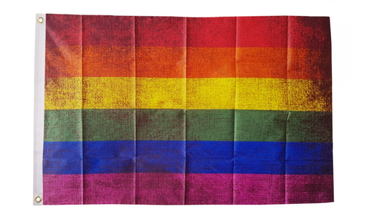 Rainbow Grunge 3x5 Flag