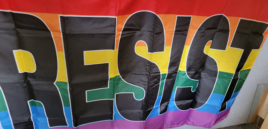 Resist Rainbow 3x5 Flag